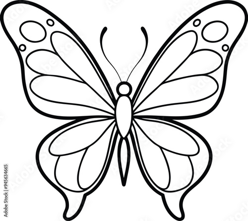 Perfect for little artists who love butterflies with balanced wing patterns
