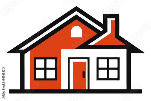 Charming House Vector Clipart for Creative and Commercial Use