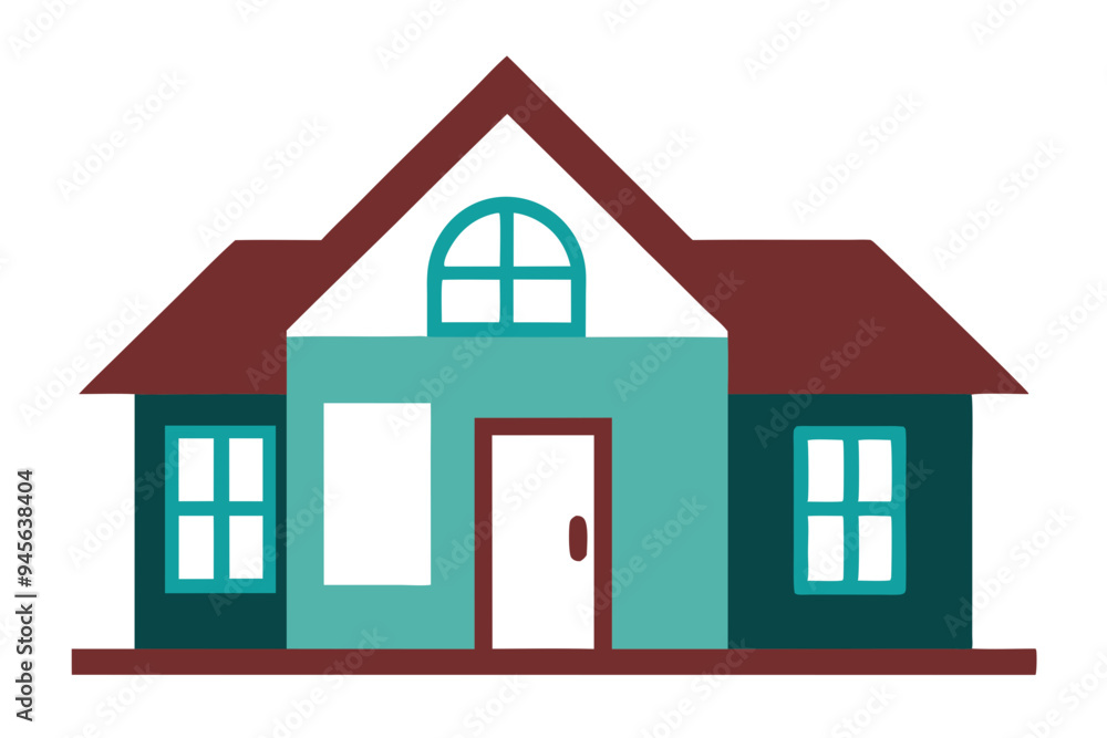 Charming House Vector Clipart for Creative and Commercial Use Charming House Vector Clipart for Creative and Commercial Use
