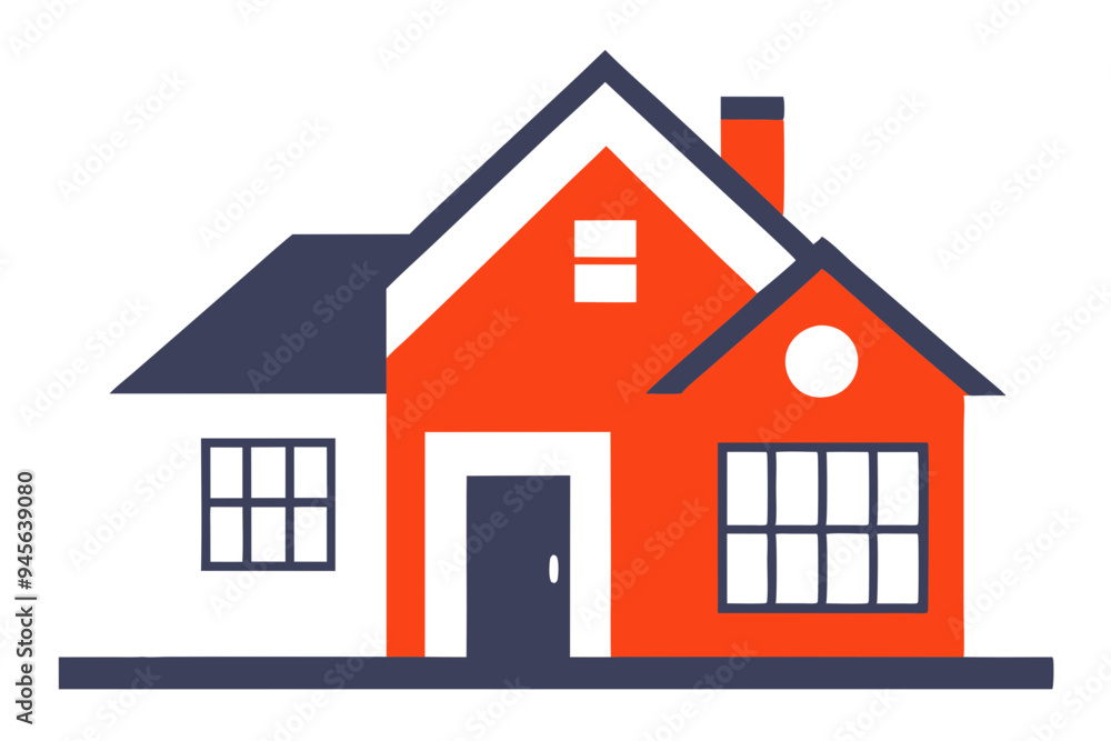 Stylish House Vector Graphics for Architecture and Home Projects Stylish House Vector Graphics for Architecture and Home Projects