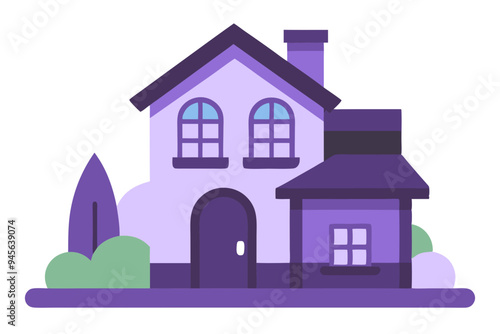 Stylish House Vector Graphics for Architecture and Home Projects