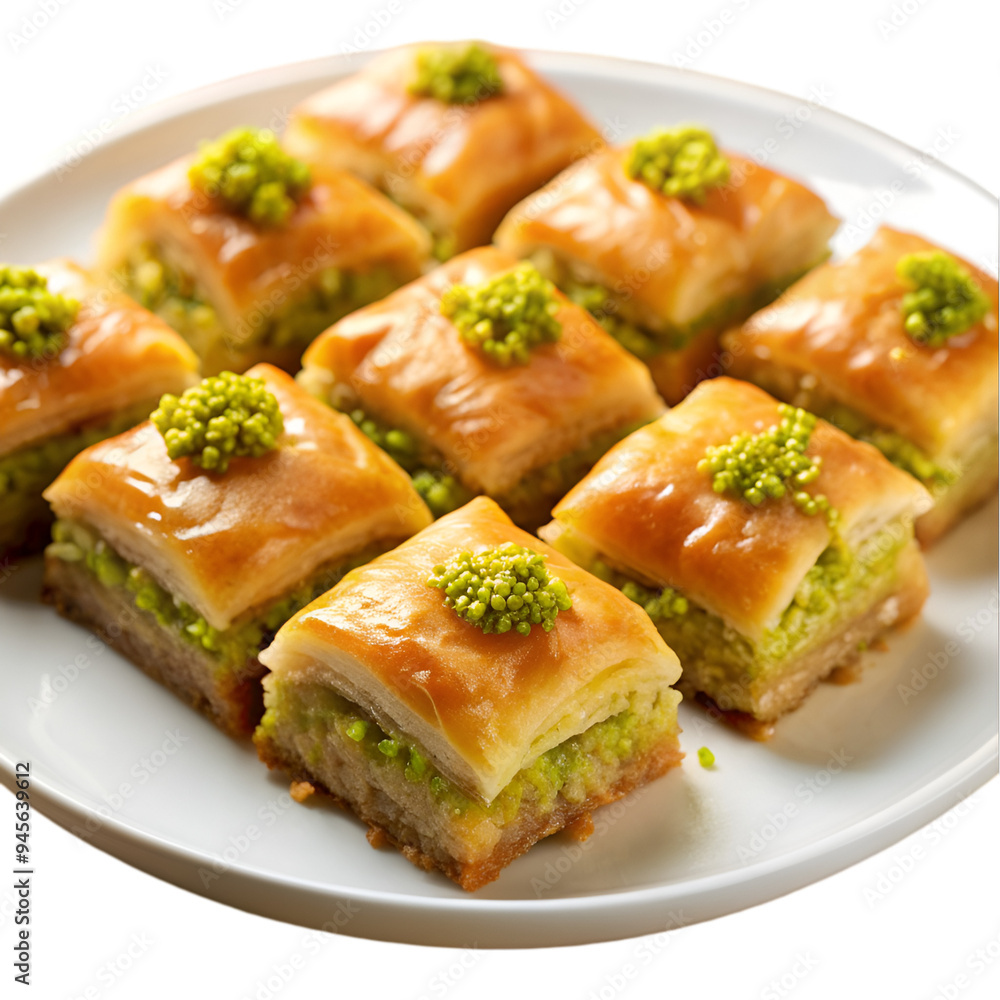 Baklava isolated Baklava isolated