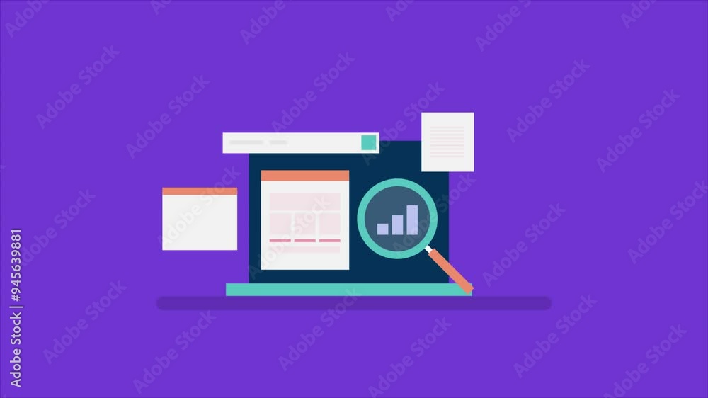 Website analysis software, Website SEO analytics, SEO checker, SEO data, Competitive analysis. Animation video clip. Website analysis software, Website SEO analytics, SEO checker, SEO data, Competitive analysis. Animation video clip.