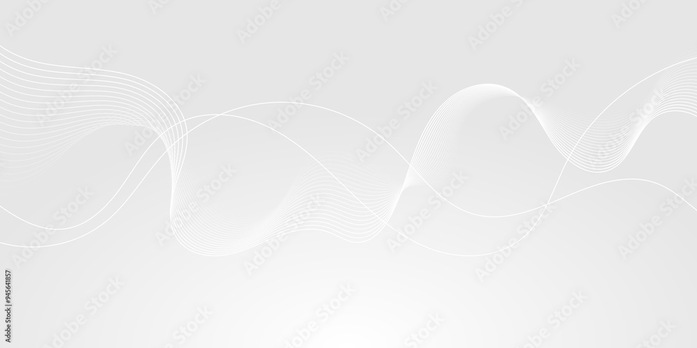 Abstract white wave dynamic curve lines on gray background. Energy technology concept modern backdrop design for business, presentation, banner. Abstract white wave dynamic curve lines on gray background. Energy technology concept modern backdrop design for business, presentation, banner.