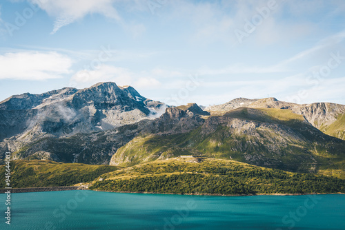Billede på lærred Lago del Moncenisio, Francia