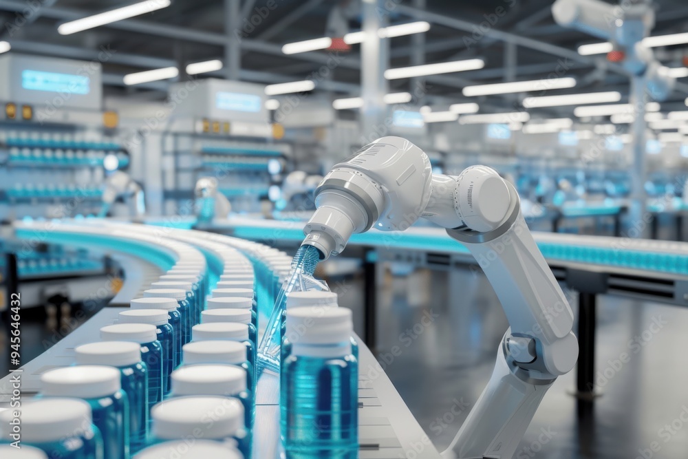 Smart Manufacturing Factory With Robotic Arms Working On Medicine Production On Conveyor Belt Smart Manufacturing Factory With Robotic Arms Working On Medicine Production On Conveyor Belt Smart Manufacturing Factory With Robotic Arms Working On Medicine Production On Conveyor Belt Smart Manufacturing Factory With Robotic Arms Working On Medicine Production On Conveyor Belt