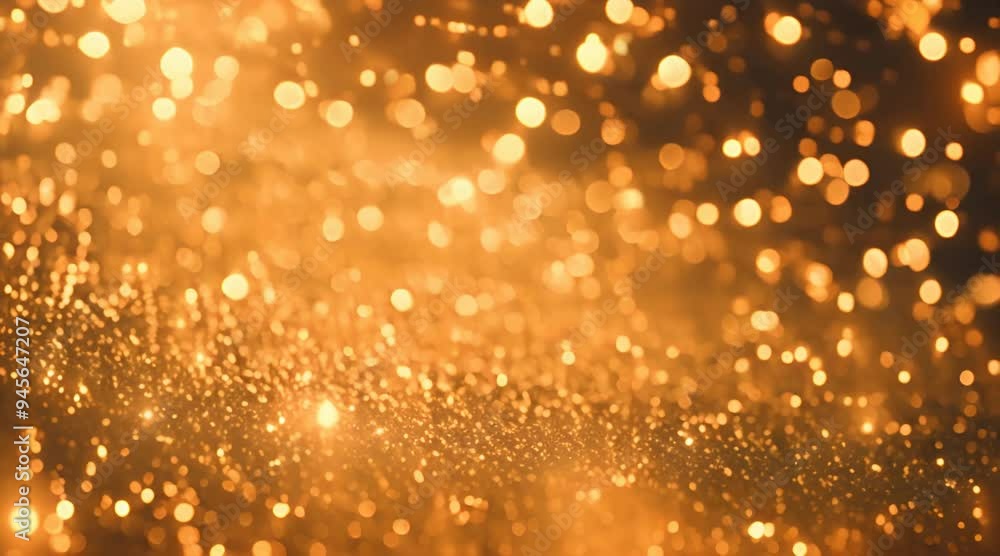 Gold glitter background with sparkle shine light confetti Abstract motion background shining gold particles Shimmering Glittering Particles With Bokeh Seamless 4K loop video 3d animation Gold glitter background with sparkle shine light confetti Abstract motion background shining gold particles Shimmering Glittering Particles With Bokeh Seamless 4K loop video 3d animation