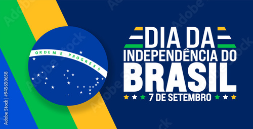 7 September Brazil Independence Day background or banner design template. dia da independência do brasil background. Holiday concept. Template for background, banner, card, poster, placard, design.