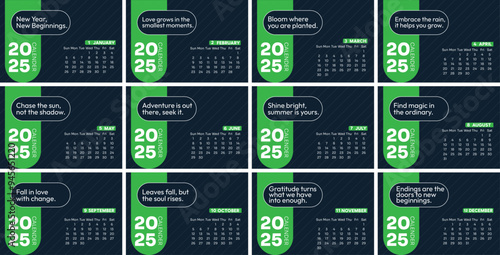 Corporate Business Desk Calendar 2025 Template