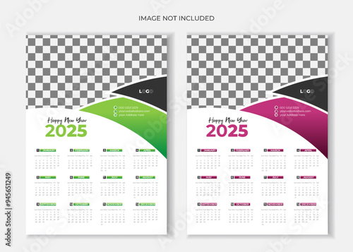 2025 Modern calendar design