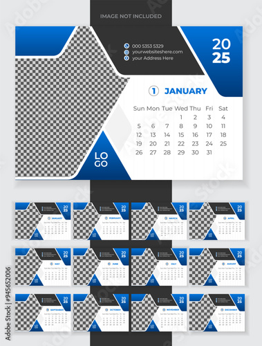 2025 Desk Callender design template