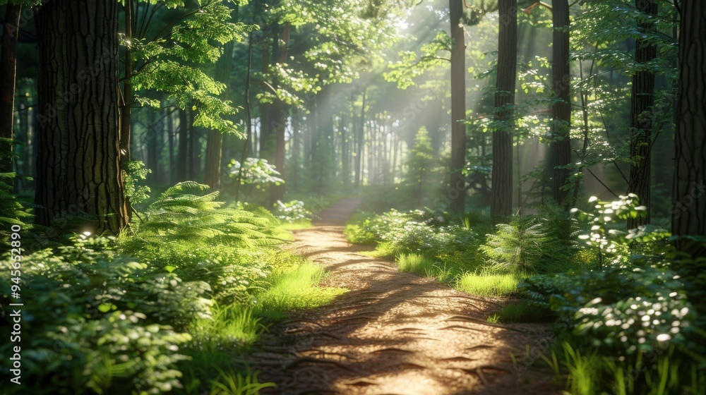 Paths in green forests