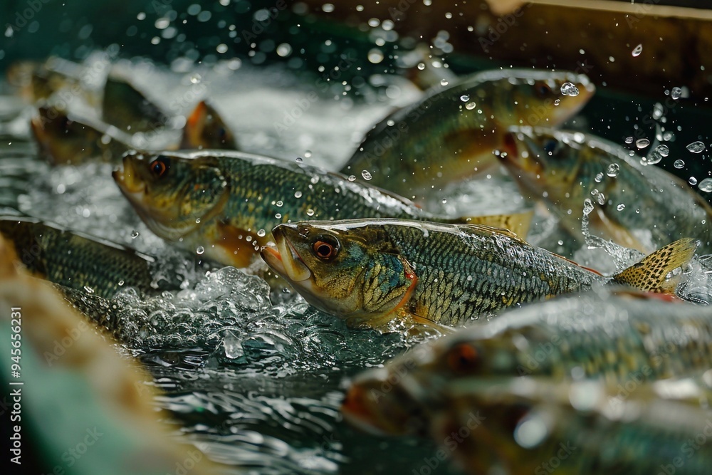 floating fresh fish, spawning floating fresh fish, spawning