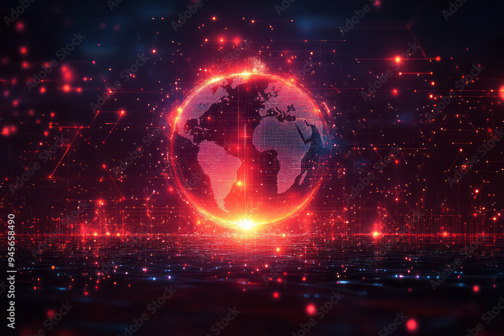 Abstract global health with medical symbols and interconnected lines in a vibrant design, Abstract global health with medical symbols and interconnected lines in a vibrant design,