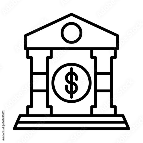 Treasury line icon