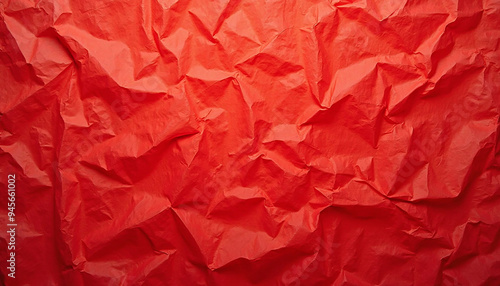 red crumpled and creased paper poster abstract texture background