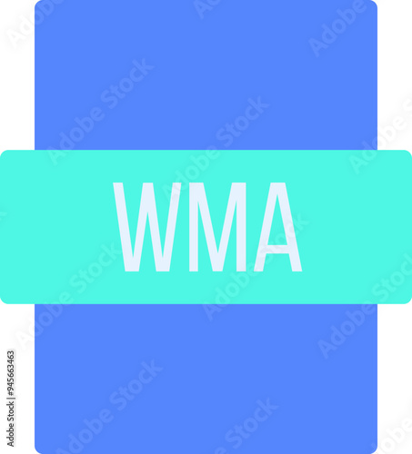 WMA ip file extension icon color fill outer flat