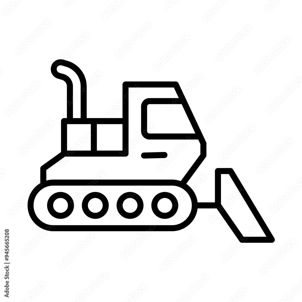 Snow Groomer line icon Snow Groomer line icon
