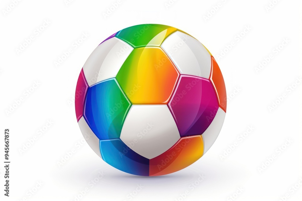 Obraz premium A Soccer ball icon football soccer sphere.