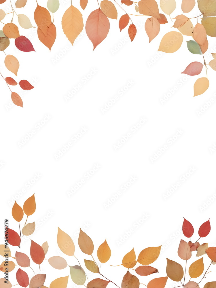 autumn leaves border autumn leaves border