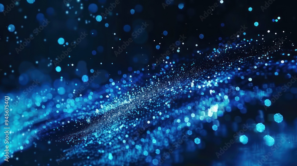 Abstract Blue Bokeh Background Abstract Blue Bokeh Background