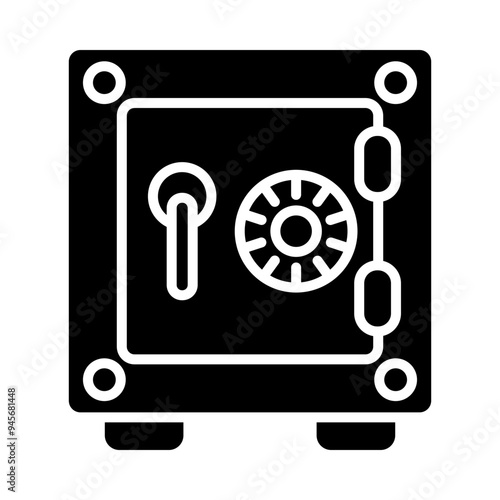 Safe Deposit Box glyph icon