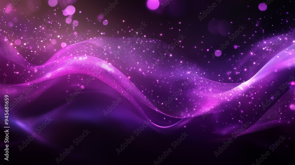 Abstract Magical Purple Waves Abstract Magical Purple Waves