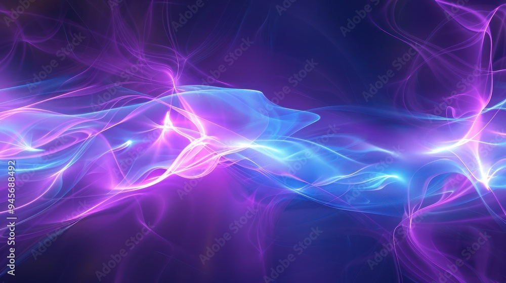 Obraz premium Abstract Glow Waves