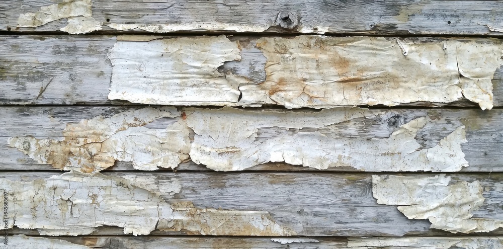Peeling blue paint on weathered wooden boards with cracks and texture Generative AI Peeling blue paint on weathered wooden boards with cracks and texture Generative AI