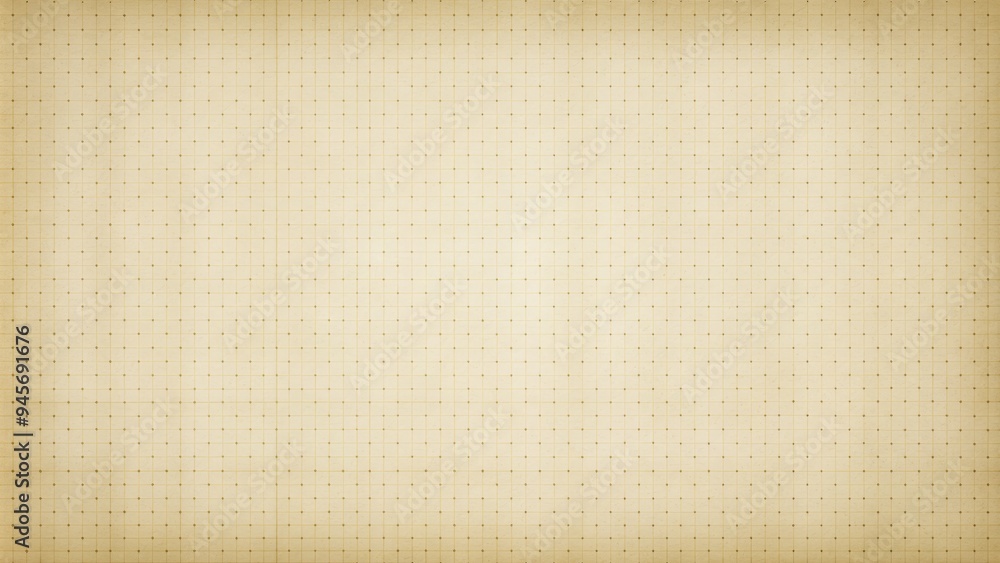 Fototapeta premium A blank sheet of dotted grid paper with subtle texture and gentle shading, providing a versatile background for notes, designs, and creative projects.