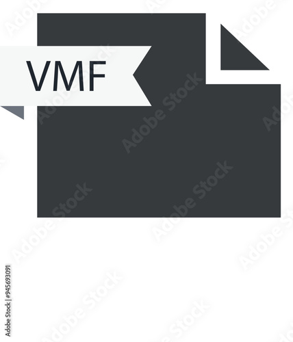 VMF File format icon roe color fill