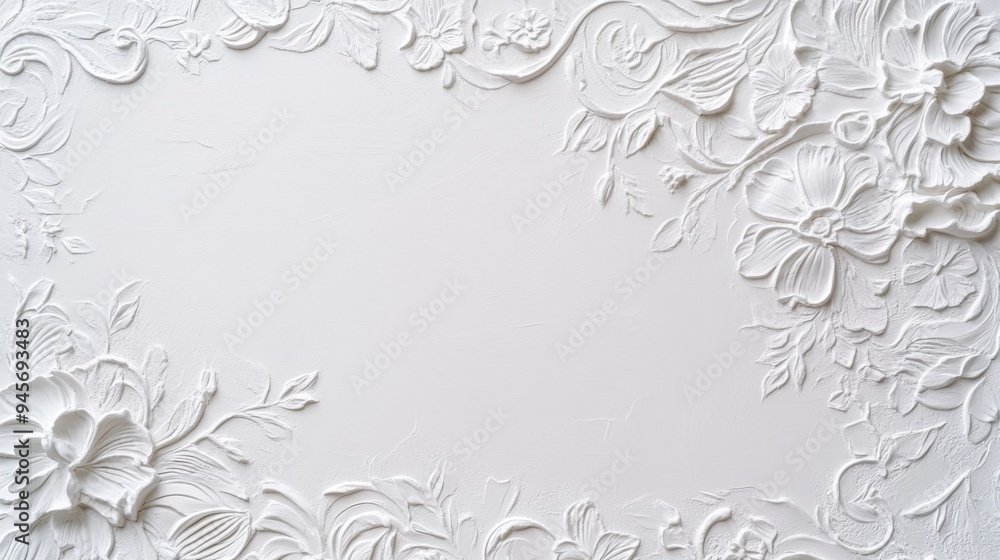 Ornate Floral Relief Texture Ornate Floral Relief Texture