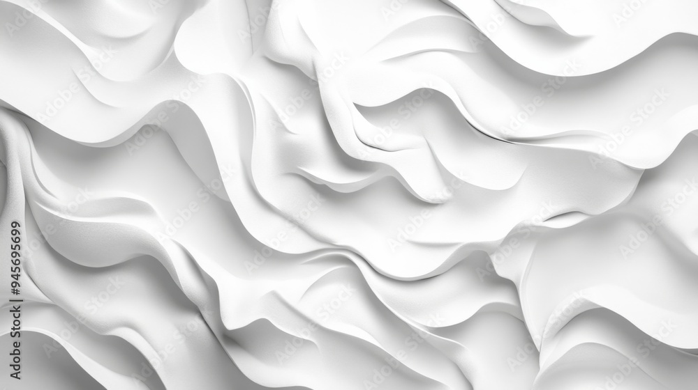 Abstract White Paper Waves Abstract White Paper Waves