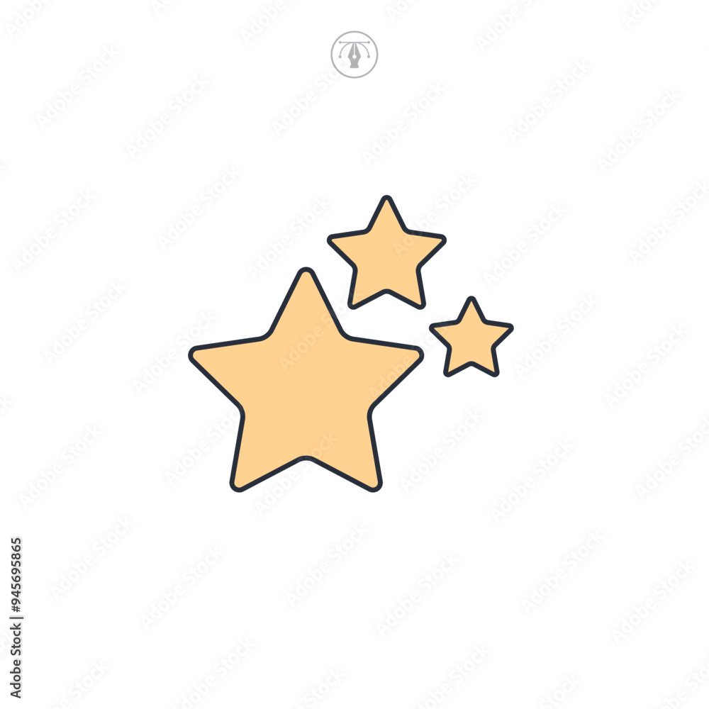 Star icon symbol vector illustration isolated on white background Star icon symbol vector illustration isolated on white background