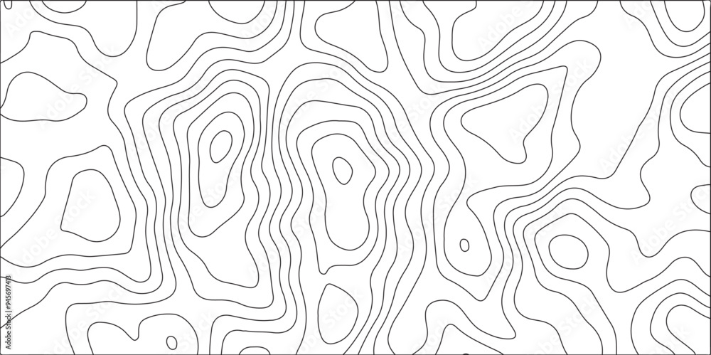 Topographic map and landscape terrain texture grid. Abstract topographic map patterns, topography line map with black and white. Modern design with White background with topographic wavy pattern desig Topographic map and landscape terrain texture grid. Abstract topographic map patterns, topography line map with black and white. Modern design with White background with topographic wavy pattern desig