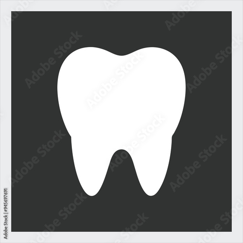 Cute teeth vector illustration