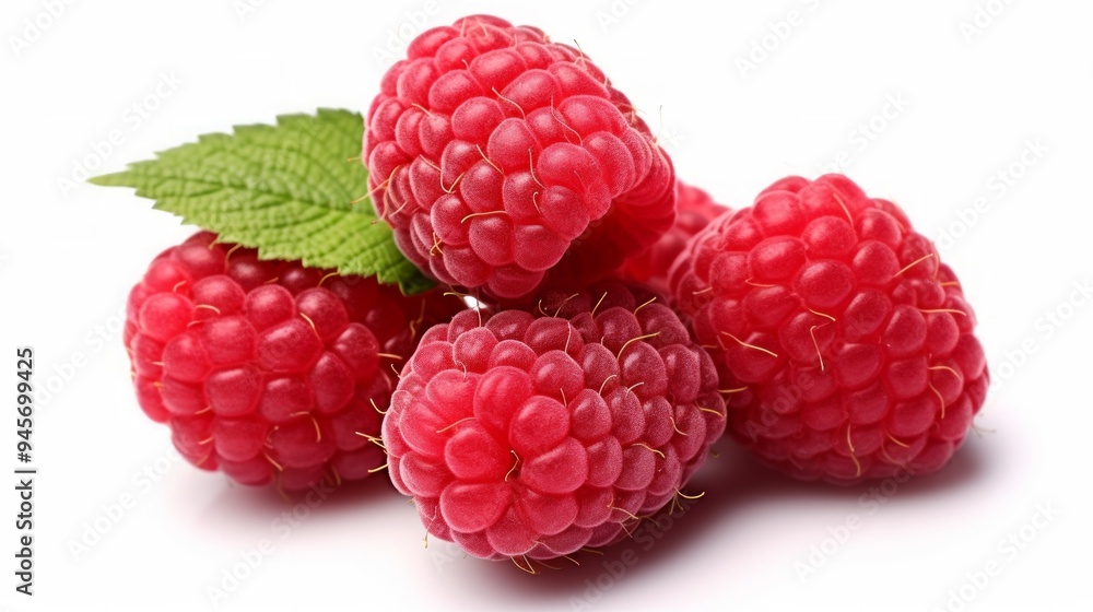 fresh and ripe raspberries on light white background close up. Neural network ai generated art fresh and ripe raspberries on light white background close up. Neural network ai generated art
