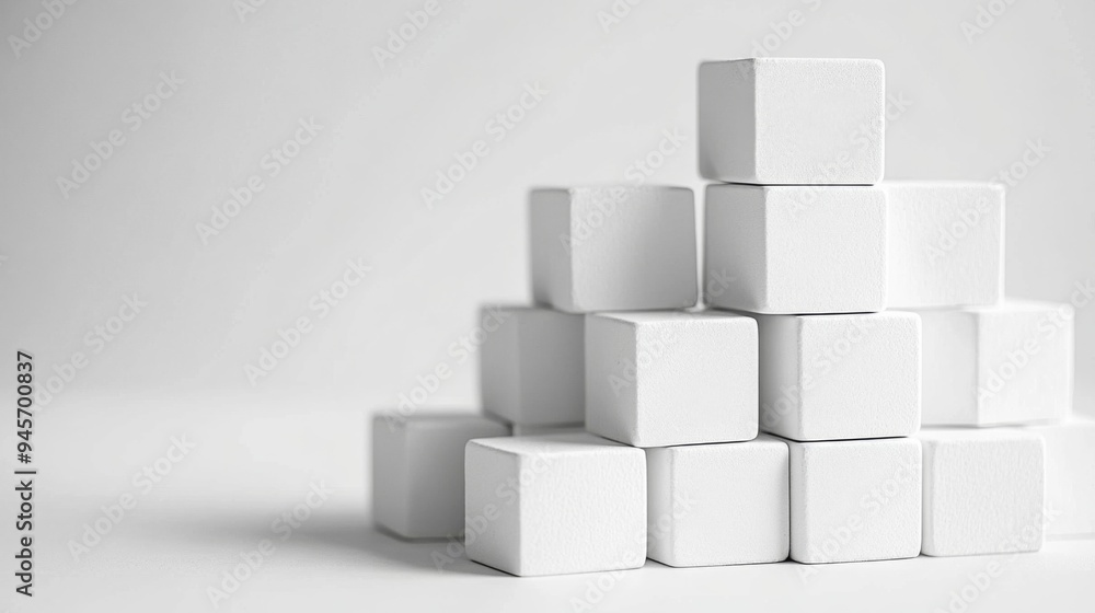 Pyramid of White Cubes Pyramid of White Cubes