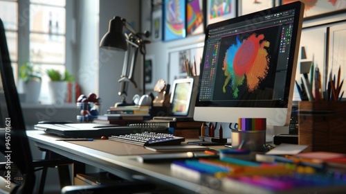 Wallpaper Mural computer in the office Torontodigital.ca