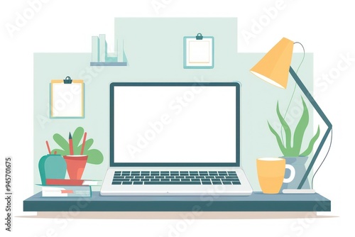 Laptop on a Desk