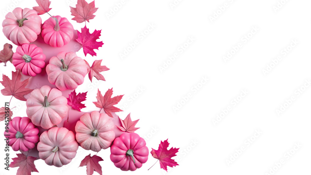 Fototapeta premium thanksgiving card frame isolated on transparent background cutout, PNG file