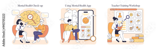 Suicide Prevention Day. Flat Vector Illustration