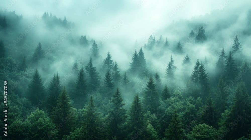 Mystic Foggy Forest Mystic Foggy Forest