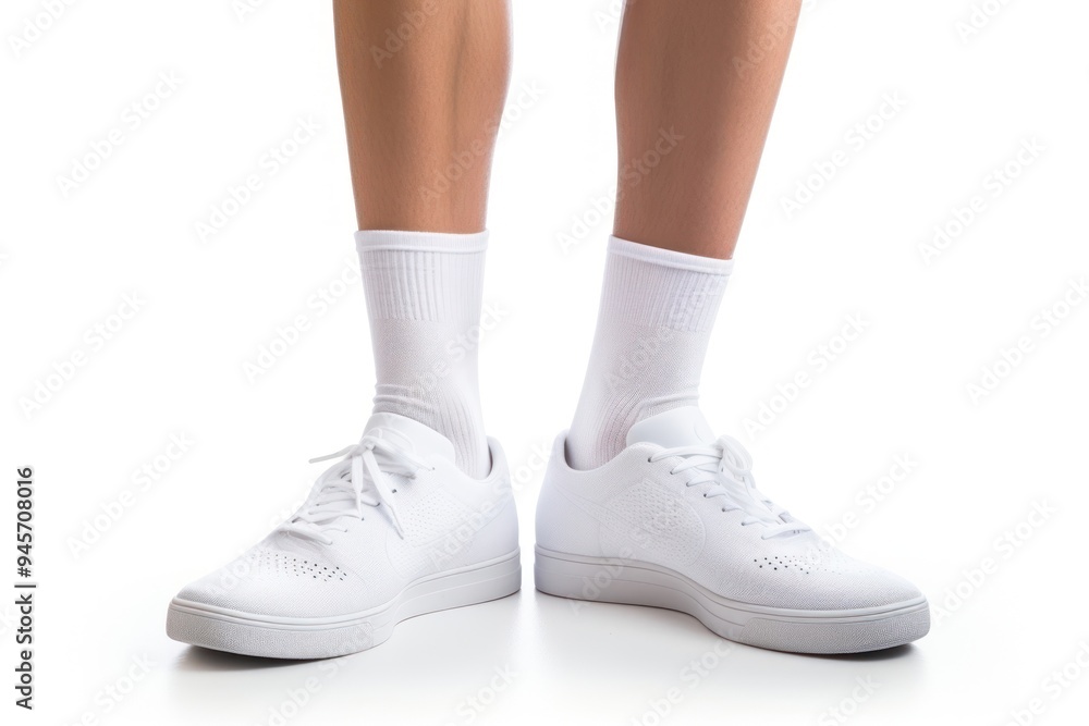 Socks white footwear sneaker. Socks white footwear sneaker.