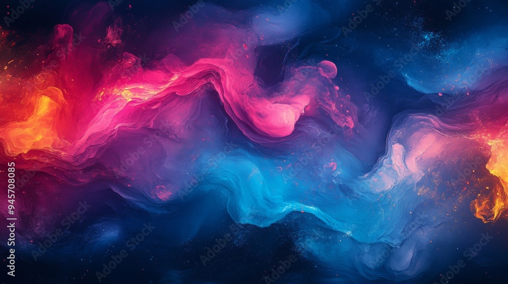 Abstract Colorful Cosmic Swirl Abstract Colorful Cosmic Swirl