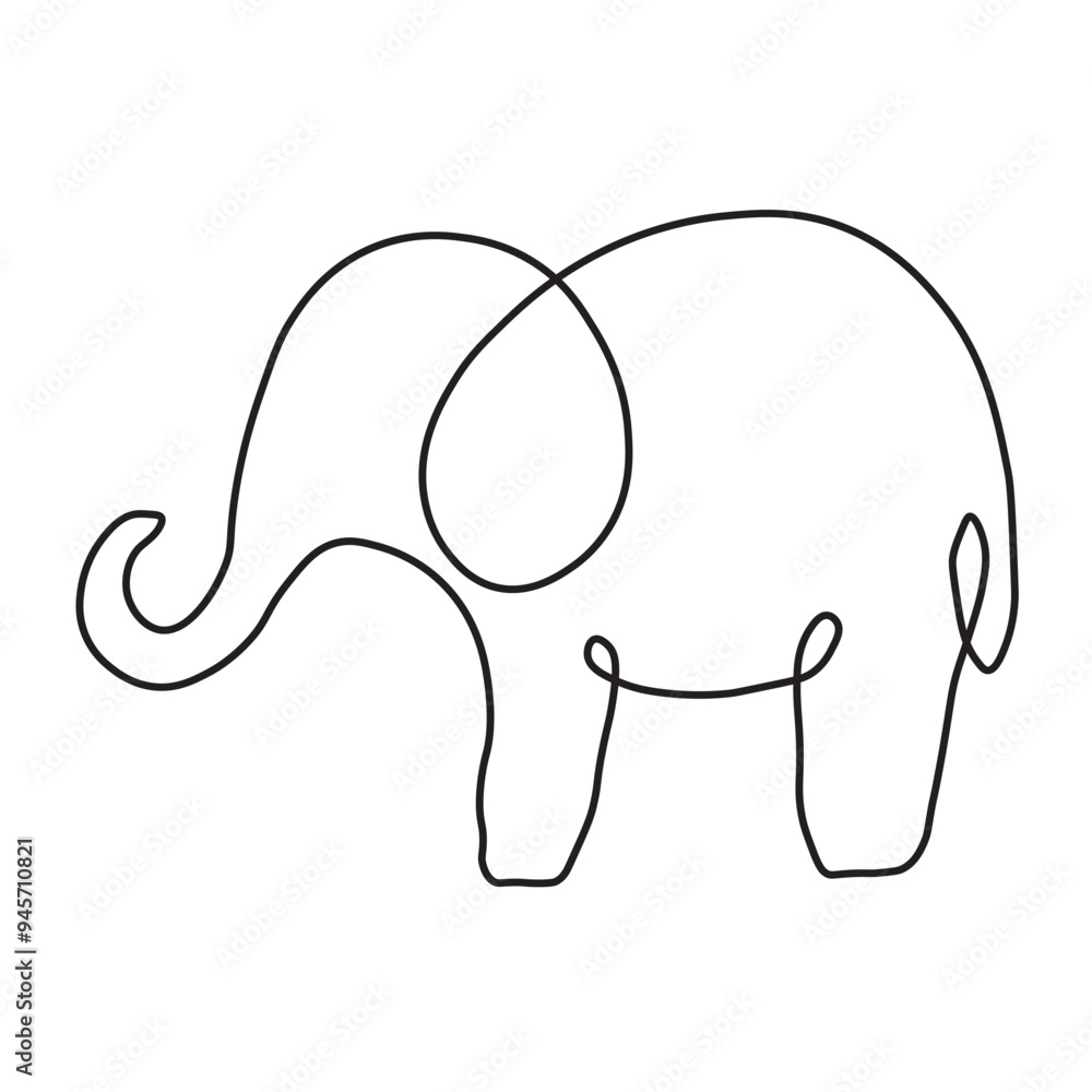 elephant icon isolated on white background in vector. elephant icon isolated on white background in vector.