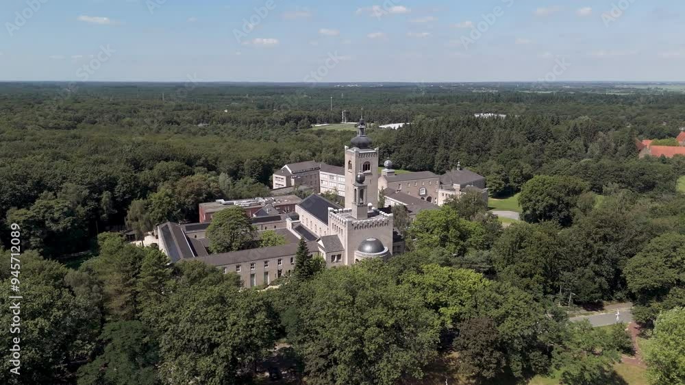 Aerial View of Monastery in Amersfoort, Netherlands Aerial View of Monastery in Amersfoort, Netherlands