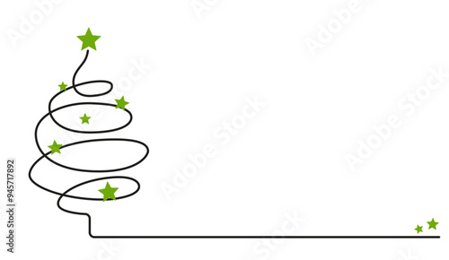 Christmas Tree Silhouette Vector 