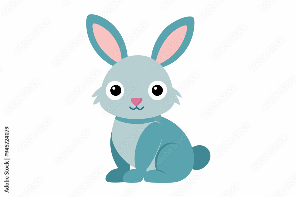 cute rabbit vector illustration white background cute rabbit vector illustration white background