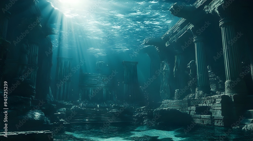 Mystical Underwater Ruins of the Lost City of Atlantis Mystical Underwater Ruins of the Lost City of Atlantis
